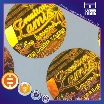 Label Sticker Pelangi Hologram 3D